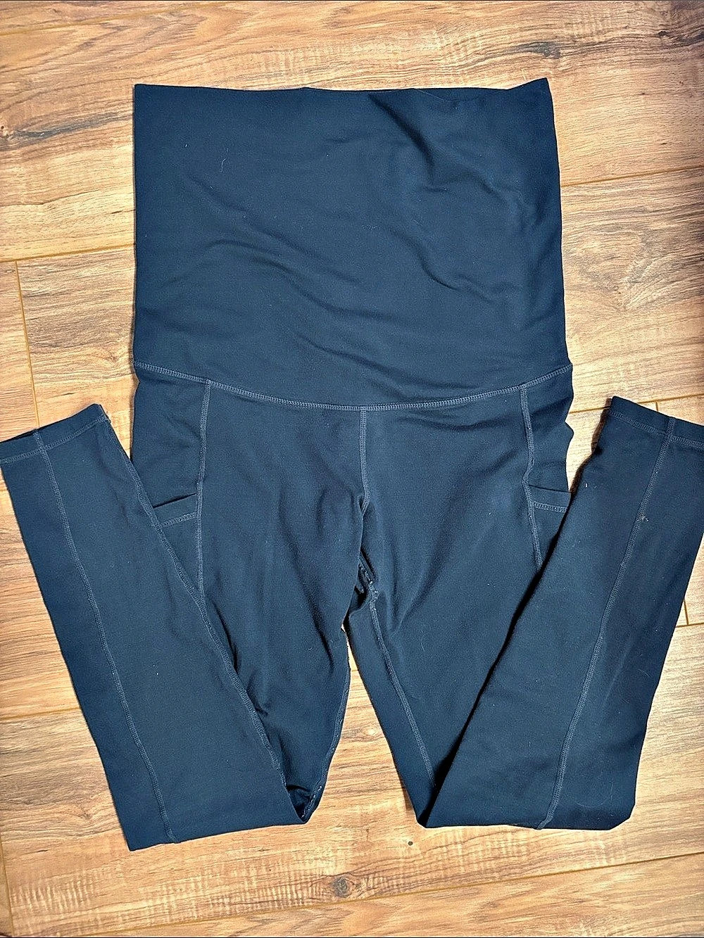 Kindred Bravely maternity Pant with Pockets Leggings in Blue